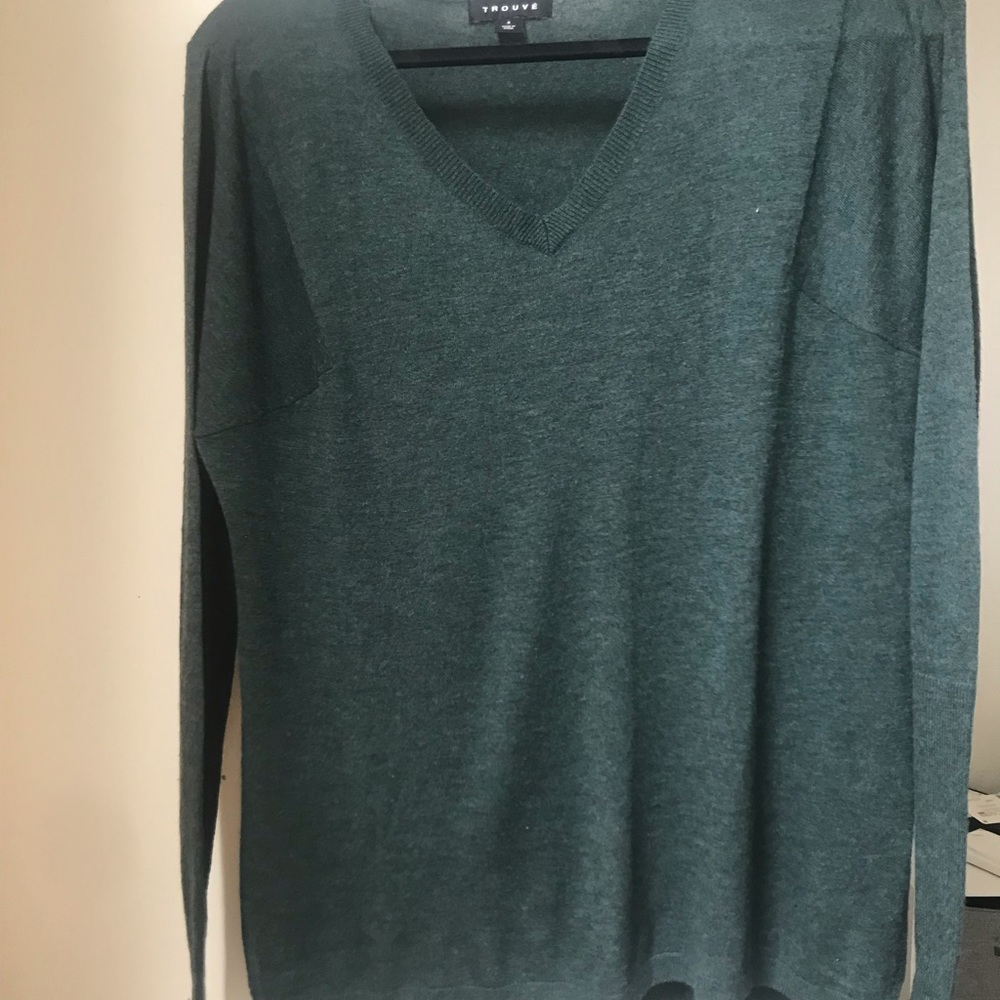 READY TO SHIP Size S Trouve emerald sweater